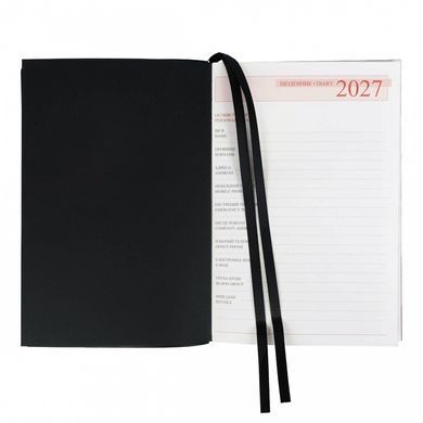 Ежедневник датированный 2027год А5 интегральный 368 страниц Leo Planner Velvet черный 25722 (202793) фото