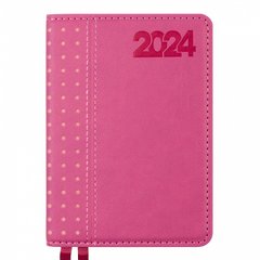 Ежедневник датированный 2024 А6 Destiny, твердый, 352 стр Leo Planner.,розовый (252459) фото