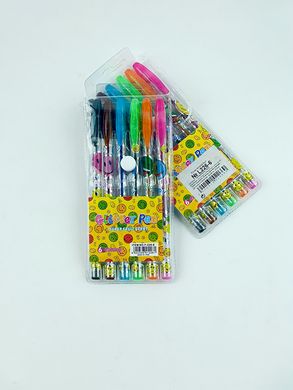 Набір ручок гелевих 6 кольорів LEXY ST-5507-6 (032127) фото