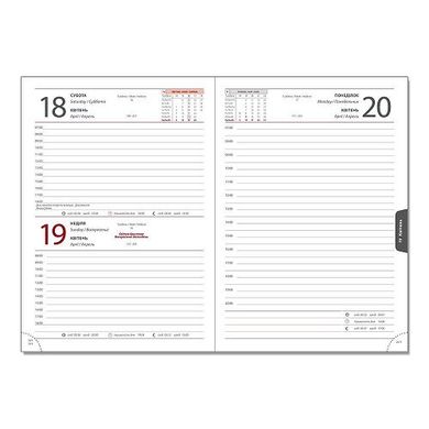 Ежедневник датированный 2022 А5 176 листа Cambric ЗВ-55 серый линия (01151810) фото