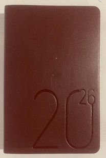 Ежедневник датированный 2026 DARK MORANDI, A6,темно-красный,искусственная кожа BM.2588-13 (202689) фото