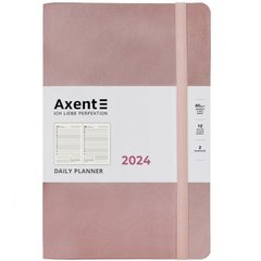 Ежедневник датированный 2024 145х210мм, Axent Partner Soft Earth Colors розовый 8820-24-03 (8820-24-03) фото