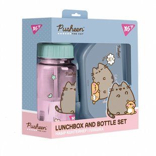 Набір контейнер для їжі 350 мл та бутилочка 360 мл Yes Pusheen 450145 (450145) фото