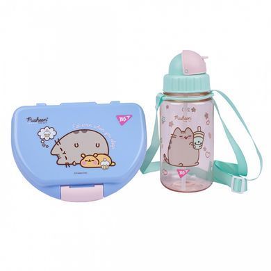 Набір контейнер для їжі 350 мл та бутилочка 360 мл Yes Pusheen 450145 (450145) фото