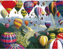 Картина за номерами 40х50 KHO1056 Воздушные шары (234049) фото
