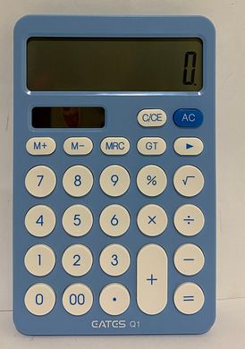 Калькулятор 12 разрядов голубой Q-1 Eates (070154) фото