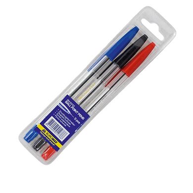 Набір ручок кулькових 3 кольори BM.8433 (тип "Корвіна") (BM.8433) фото
