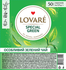 Чай зелений Special green 50 пак Lovare (160332) фото