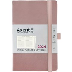Щотижневик датований 2024 125х195мм, Axent Partner Soft Earth Colors рожевий 8519-24-03 (8519-24-03) фото