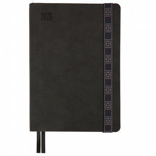 Ежедневник датированный 2026год А5 мягкий 368 страниц Leo Planner Voyage ..графитовый 252695 (252695) фото