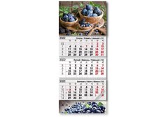 Квартальный календарь на 3 пружины 2022 год Ягоды (011819) фото