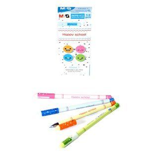 Ручка гелева "самостираюча" Happy School, 0,5мм синя AKPB1472 (AKPB1472) фото