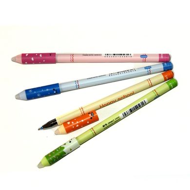 Ручка гелева "самостираюча" Happy School, 0,5мм синя AKPB1472 (AKPB1472) фото
