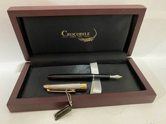 Набор ручка перо 136F в деревянной коробке, Сroсodile (032000) фото