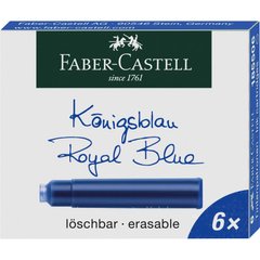 Картридж к чернильной ручке синий 6 шт в упаковке Faber Castell (185506) фото