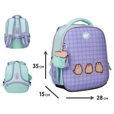 Рюкзак школьный каркасный ортопедический 35х28х15см YES Н-100 Pusheen the Cat 559850 (559850) фото