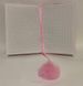 Блокнот пушистый с меховым шариком закладкой Единорог, клетка М073 розовый (М073рожев) фото 2