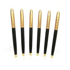 Ручка шариковая поворотная золото+черный корпус BP903G Baixin (030329) фото