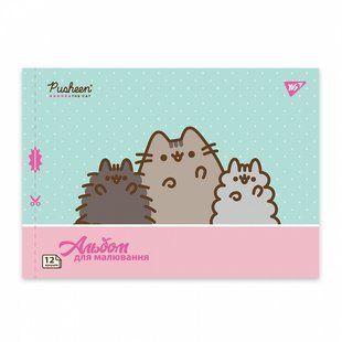 Зошит для малювання YES А4 12арк 100 скоба, з перфорацією Pusheen YES 130588 (130588а) фото