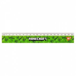 Лінійка дитяча пластикова 20 см Minecraft YES 370666 (370666) фото