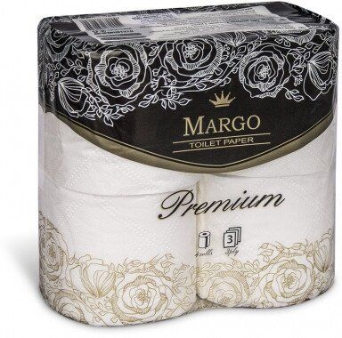 Туалетний папір Марго Преміум 3 шари/12/4рул/30420 (30420) фото