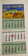 Квартальный календарь на 3 пружины 2024 год Слава Украине класическая сетка (01186052) фото