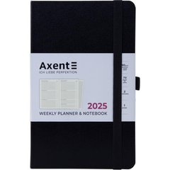 Щотижневик датований 2025 рік 128х195 мм Partner Strong Axent чорний 8505-25-01 (68567) фото