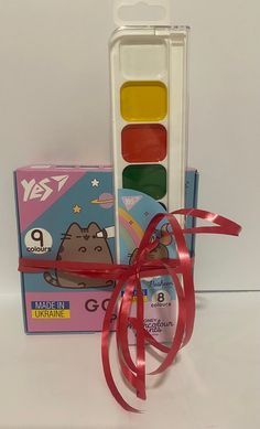 Фарби гуашеві Yes Pusheen 9 кольорів по 20 мл +Подарунок фарба акварельна Pusheen 8кольорів (230401) фото