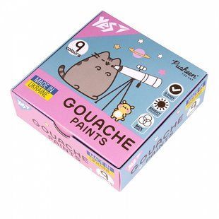 Фарби гуашеві Yes Pusheen 9 кольорів по 20 мл 2304015 (2304015) фото