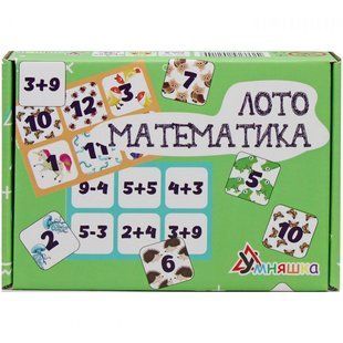 Розвиваюча настільна гра "Лото математика" 2149 (1803302) фото