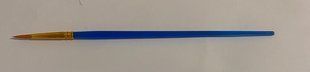 Кисточка школьная нейлон круглый 2 16,5 см синий корпус 7612RA (1322011) фото