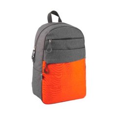 Рюкзак GoPack Сity GO20-118L-3 серый, оранжевый (GO20-118L-3) фото