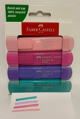 Набір текстових пастельних маркерів 4шт 254654 Faber-Castell (254654) фото