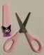 Ножицы детские в пластиковом чехле 14 см "Зайчик Kuromi" 9105К розовые (9105рожев) фото 2