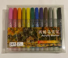 Набор акриловых маркеров 24 цвета MКВ-043024-24 Aodemei (131786) фото