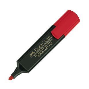 Маркер текстовый 154821 TEXTLINER, красный Faber Castell /10 / (154821чв) фото