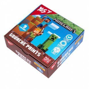 Фарби гуашеві Yes Minecraft 9 кольорів по 20 мл 2304065 (2304065) фото