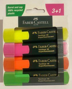 Набор маркеров текстовых 4шт 154804 TEXTLINER, Faber Castell (036032) фото
