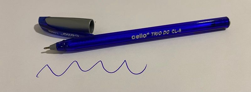 Ручка кулькова 1,00 мм масло 8ТS Trio синя Cello (0301081) фото