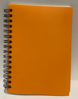 Тетрадь на спирали А6, 80арк, MICRO пластиковая обложка оранжевый TA6380-810 (015266) фото