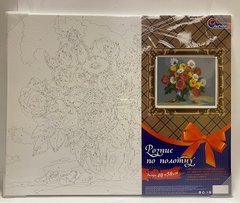 Картина по номерам 40х50 см в коробке YO 5305 Цветы в вазе (5305) фото