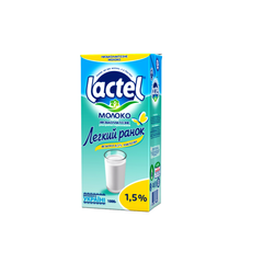 Молоко Lactel 1,5% 1000гр /12/ (370403*) фото