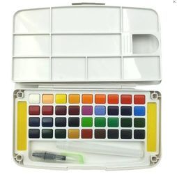 Фарби акварельні 36 кольорів з пензликом 1050-36АВ TM Marco (131913) фото