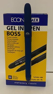 Ручка гелева Economix Boss 1,0 мм Е11914-02 синя (031518) фото