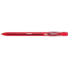 Ручка гелевая Trigel UX-130-06, прозрачная, красная (36600) фото