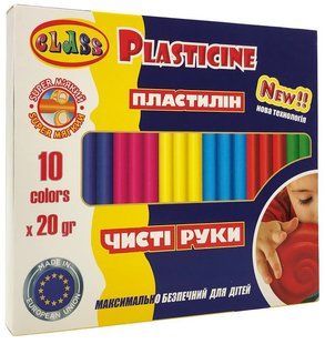 Пластилин 10 цветов по 20 гр Чистые руки Махи ЕСО, 7645, CLASS (7645) фото