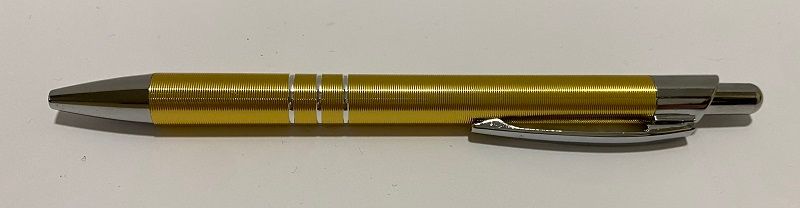 Ручка масляная автоматическая металический корпус Vinson Premier 0.7 мм ,золотой корпус (7631золота) фото